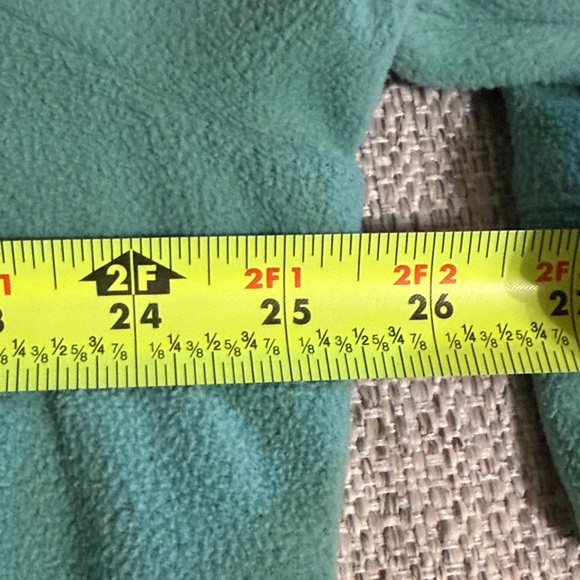 Talbots Fleece Turtleneck Neck Pullover Turquoise Plus Size 2X Cozy Winter Top - Picture 11 of 13